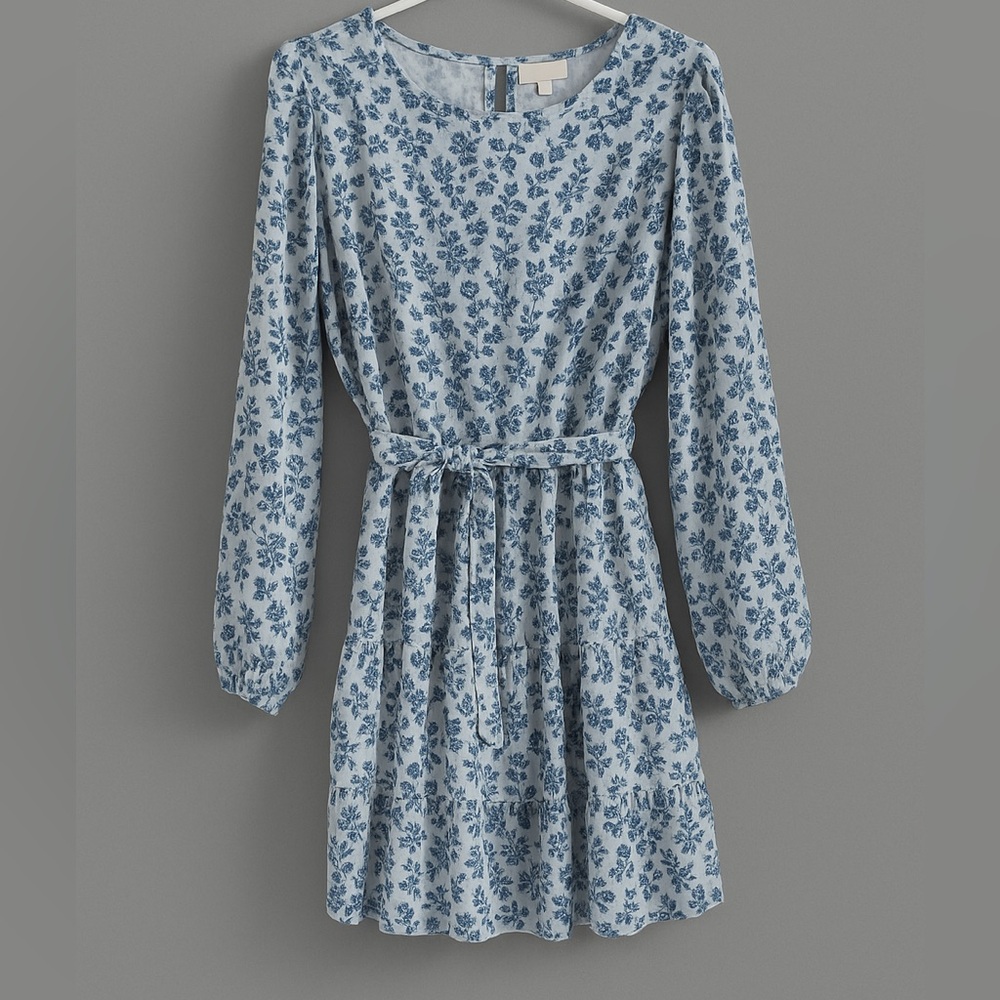 Speechless Blue Floral Mini Dress